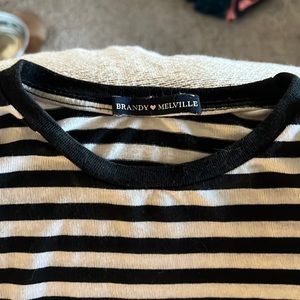 Brandy Melville, long sleeve, striped tee.